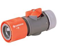 GARDENA Raccord de Tuyau Avec Vanne de Régulation Tuyau pour 13mm (1/2 Pouces)