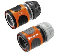 GARDENA Raccord rapide + raccord aquastop, Raccord de tuyau