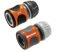 GARDENA raccords rapide et Aquastop Ø13 mm et Ø15 mm - Pour début et fin de tuyau -Résiste au get et UV Garantie 5 ans