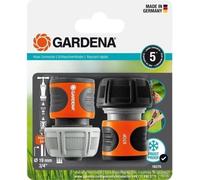 GARDENA raccords rapide et Aquastop Ø19 mmPour début et fin de tuyau Avec l'Original GARDENA SystemRésiste au get et UV