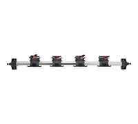Gardena Rack à outils Combisystem: rangement peu encombrant pour appareils ménagers et de jardin, adapté aux appareils et accessoires Combisystem, rail pour fixation murale en aluminium (3501-20)