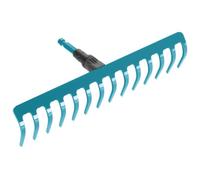GARDENA Râteau de jardin 30cm Combisystem® - Acier robuste - 12 dents - Ratissage & nivellement du sol - Garantie 25 ans (3177-20)