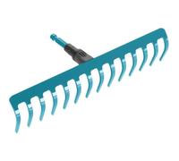 Râteau de jardin Combisystem de Gardena : râteau pratique avec 14 dents, accessoire idéal pour ratisser, désherber et travailler le sol, largeur de travail 36 cm, pour tous les manches cs (3178-20)
