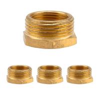 Gardena Réducteur en laiton: connecteur en laiton à la connexion de tuyau avec couplage rapide, 33,3 mm (G 1 Pouce) - AG / 26,5 mm (G 3/4 Pouce) - IG (7271-20) (Lot de 4)