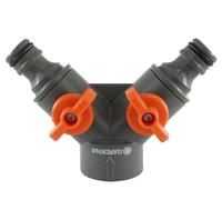 Gardena Répartiteur en Y à 3 voies ou avec filetage intérieur 3/4" Valve de robinet