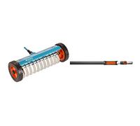Gardena Scarificateur sur Roues Combisystem, Petit modèle, de scarificateur à Main pour enlever la Mousse, Largeur de Travail de 32cm & Manche télescopique Combisystem 160-290 cm, avec Amortisseur