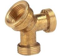 Gardena Distributeur d'eau 2 voies 07155-20 laiton — 24,2 mm (3/4") int., 26,44 mm (3/4") ext.