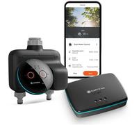 Gardena Smart Dual Water Control Réglez Les Commandes d'eau ; Smart : Irrigation basée sur Les données, Intégration de la Maison Intelligente, pour Deux espaces de Jardin indépendants (19044-20)