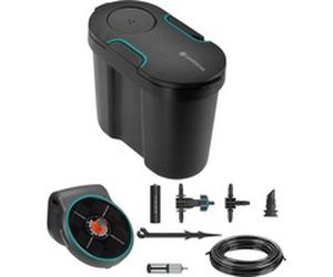 GARDENA "Solution d''arrosage automatique solaire AquaBloom avec réserve d''eau, Contrôle d''irrigation"