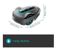 GARDENA Tondeuse à gazon robotisée Smart SILENO City 400 m2