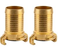 Gardena Tube à couplage rapide en laiton: adaptateur de tuyau pour 32 mm (1 1/4 Pouce) - tuyaux, raccords techniques de (7104-20) (Lot de 2)