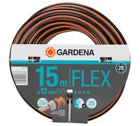 Gardena Tuyau de Comfort FLEX 13 mm (1/2 Pouce), 15 m: Tuyau de jardin flexible et dimensionnellement avec profil de poignée de puissance, imprimé à 25 bar, sans pièces système (18031-20)