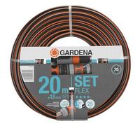 Gardena Tuyau de Comfort FLEX 13 mm (1/2 Pouce), 20 m avec pièces système: tuyau de jardin flexible et flexible avec profil de puissance, pression de 25 bars (18034-20)