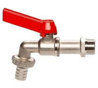 Gardena Robinet de vidange à boisseau sphérique 07332-20 1/2 (12,5 mm) argent/rouge