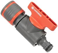 Gardena Vanne de régulation: vanne de régulation et de barrière d'écoulement d'eau d'un tuyau sur la disposition d'une pièce en Y, idéale pour la détermination de la plage d'un commutateur (2977-20)
