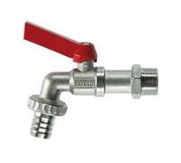 Gardena Robinet de vidange à boisseau sphérique 07333-20 argent/rouge