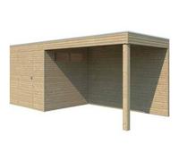 Gardenas - Abri de jardin 210 x 210 cm Qube Abri avec extension G