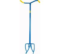 Gardenclaw Griffe de jardin GC82106 - Fourche à bêcher - 14.5 x 14.5 x 95.5 CM - Ameublir le sol, désherber, aérer le sol, cultiver - Bleu/Jaune