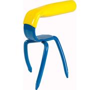 Gardenclaw Griffe de jardin Mini MC2201 - Fourche à bêcher - Ameublir le sol, désherber, aérer le sol, cultiver - Bleu/Jaune