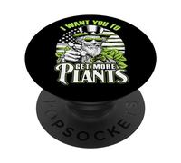 Gardener 4 Juillet Funny Oncle Sam Garden Get More Plants PopSockets PopGrip Adhésif
