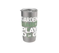 Gardener Dog Garden Jeu dur avec chien Gobelet isotherme en acier inoxydable double paroi