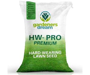 GardenersDream 2KG Graine de Gazon Premium Resistante - Graine de Gazon a Croissance Rapide pour Nouvelles Pelouses & Reparation de Trous - Couvre jusqua 120M2 pour Sursemis.