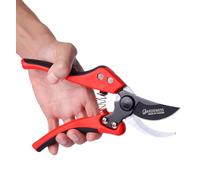 Gardeness sécateur bypass à lame anti-adhérente - Ciseaux de jardinage pour branches, coupe-fleurs manuel avec poignées confortables - Idéal pour taille et entretien du jardin