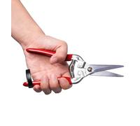 Gardeness Sécateur de précision - Ciseaux de jardin micro-tip en acier inox dentelé, vis réglable, idéal pour la taille et la récolte - Fabriqué à Taïwan