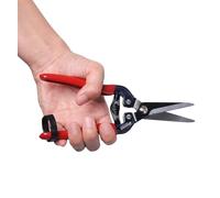 Gardeness - Sécateur droit en acier SK5, ciseaux de jardin ultra tranchants pour plantes, fleurs, fruits, bonsaï - ciseau de jardinage multifonction durable et sans effort