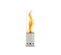 GARDENFLARE Cheminée de table pour l’extérieur - Cheminée de table sans fumée en acier inoxydable et tuyau de feu pour balcon et terrasse - Décoration de jardin haut de gamme, photophore avec