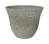 GARDENGOODZ Classic Home and Garden Pot de Fleurs en résine Motif chèvrefeuille Gris Pierre 33 cm