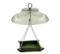 GardenHumming Feeder | ABS 33 x 25 x 15 cm Squirrel Preuve Hanging Bird Feeder With Rain Dome Protective Cap Outdoor Wildlife Attractor | Hummingbird Feeding Garden Patio Backyard Deck Park Viewing