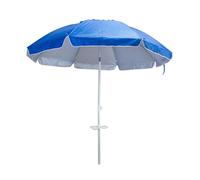GARDENIA Parapluie de jardin Maiori Ø200 cm - Structure en aluminium, bâche anti-UV, articulation galvanisée, lattes en fibre de verre, base à tarière, sac avec bandoulière