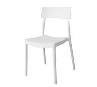 GARDENIA Rome Chaise, Polypropylène, Blanc, 1
