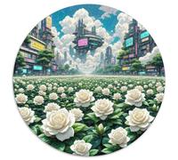 Gardenie 1000 Pièces Puzzles Classiques Jouets Éducatifs Jeu D'Intelligence Plante Puzzle Ronds Puzzle Difficile Impossible pour Adultes Et Enfants Dès 10 Ans 1000pcs (67.5x67.5cm)