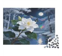 Gardenie Puzzles 1000 Pieces Cadeau Unique Fleur Multicolore Fleur colorée Jeu Éducatif Challenge Toy À De Qualité Supérieure Peinture Art pour Adultes Et Enfants À Partir De 14 Ans 70x50cm/1000p