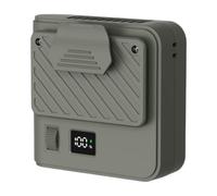 Gardenin Mini ventilateur portable pour landau - Rechargeable - Vitesse réglable - Pour l'été, le camping, la randonnée, la pêche, le travail, le sport, la gym, l'exercice, la course, la marche, les