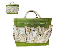 Gardening Bag - Planting Carrier, 1 Piece Fabric Organizer for Yard Maintenance, Multi-Pocket Utility Holdall with Handles for Lawn Care, Tool Sack, Portable Pouch for Work, Patios, Fields and Rows