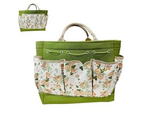 Gardening Bag - Planting Carrier, 1 Piece Fabric Organizer for Yard Maintenance, Multi-Pocket Utility Holdall with Handles for Lawn Care, Tool Sack, Portable Pouch for Work, Patios, Fields and Rows