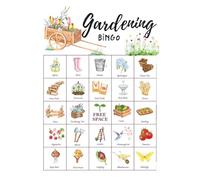 Gardening Bingo: Game to celebrate your green thumb, senior citizen game, retiree brunch activity