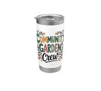 Gardening Community Garden Gardener Petite exploitation Gobelet isotherme en acier inoxydable double paroi
