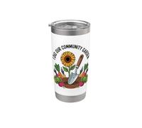 Gardening Community Garden Gardener Petite exploitation Gobelet isotherme en acier inoxydable double paroi