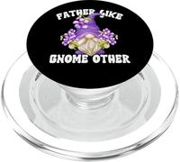 Gardening Dad Funny Father Quote Purple GNOME with Violets PopSockets PopGrip pour MagSafe