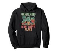 Gardening is My Happy Place Garden Lover Planter des Plantes Sweat à Capuche