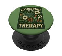 Gardening is My Therapy Art coloré pour Plantes et Fleurs PopSockets PopGrip Adhésif