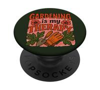 Gardening is My Therapy Art coloré pour Plantes et Fleurs PopSockets PopGrip Adhésif