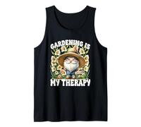 Gardening Is My Therapy Funny Saying For Garden Lover Gnome Débardeur