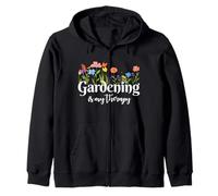 Gardening Is My Therapy Jardinier Amoureux des plantes Garden Lady Sweat à Capuche