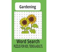 Gardening themed word search puzzle: Word Searches with Easy to Read Print about Gardens, Gardening , and More | 6x9 Inches, 110 Pages | 50+ ... Gift for Vacations, Holidays, and Free Times Paperback