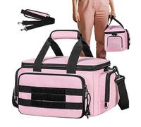 Gardening Tool Tote - Zipper Carry 18x32.5cm, Adjustable Shoulder Strap | Storage Bag For Carpenters Repairman Drill Bits Measuring Tapes Pliers Screwdrivers Portable Organizer Heavy Duty Tool Bag Job